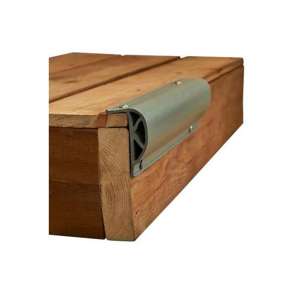Dock Edge Heavy Slant "P" Profile, 24 ft. (3x8' lengths), Grey - DE1212F